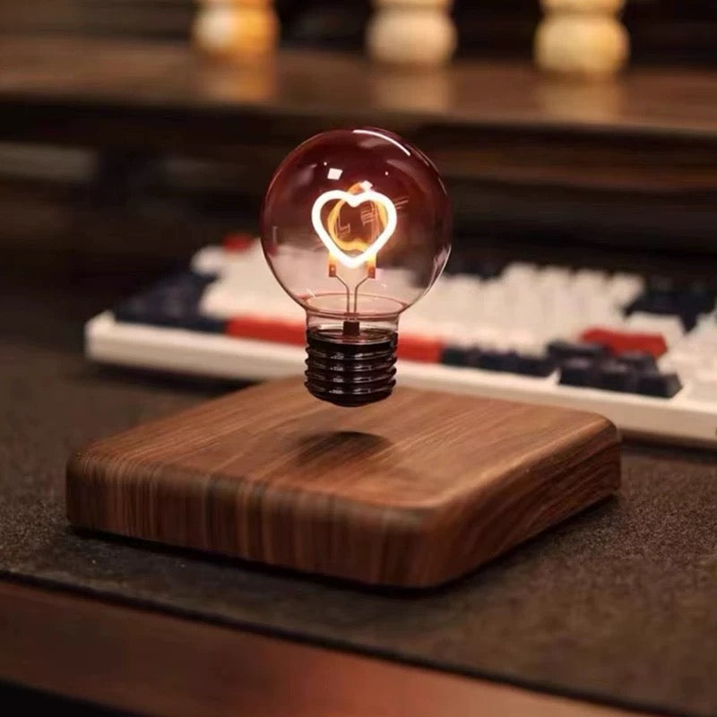 Magnetic Levitating Bulb & Heart-Shaped Night Light