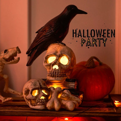 Halloween Glowing Skull - Ambient Mini Ornament for Bar Queue Scene Decoration