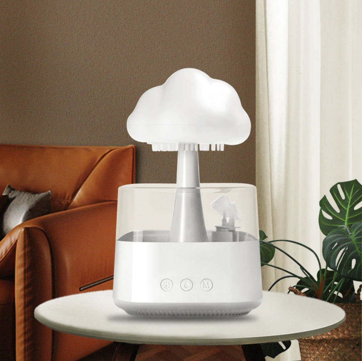 Creative Rain Mushroom Cloud Night Light, Aromatherapy Raindrop Humidifier, Mist for Sleep Aid, a practical and creative gift