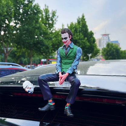 Car ornament, exterior and interior car decoration, Joker Heath Ledger figurine