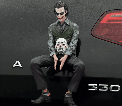 Car ornament, exterior and interior car decoration, Joker Heath Ledger figurine