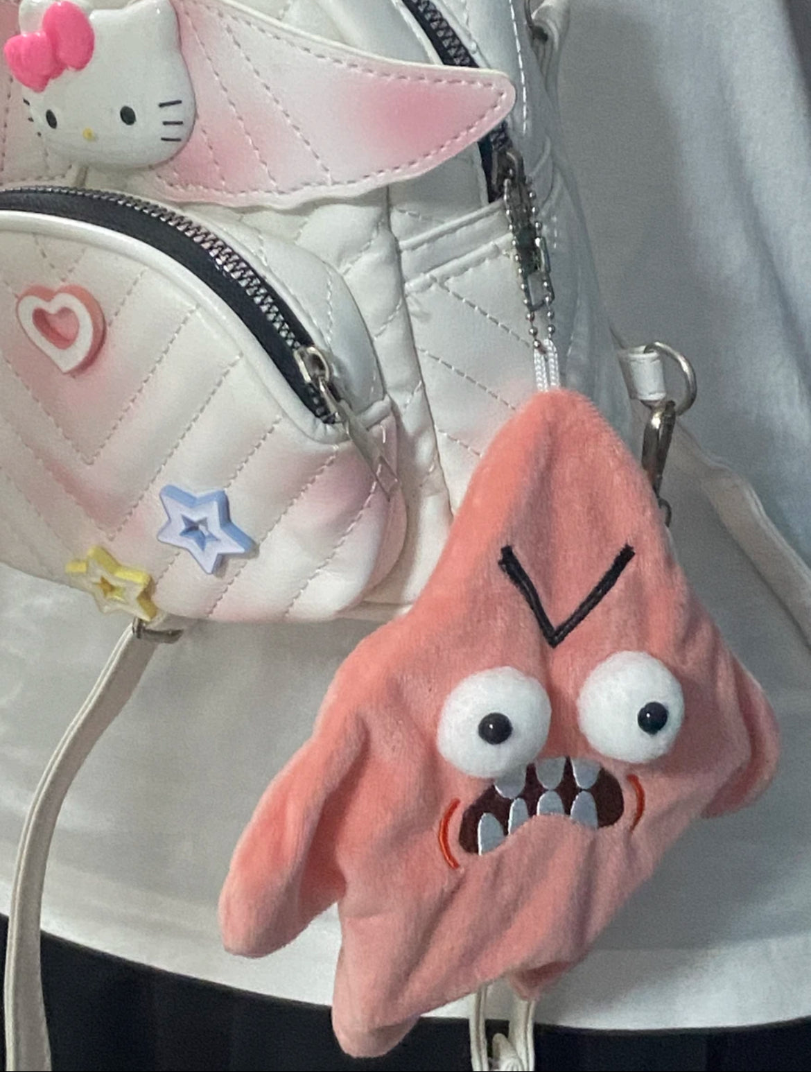 Moving Patrick Star, Grumpy Patrick, Stress Relief Toy, Funny Plush Doll, Keychain