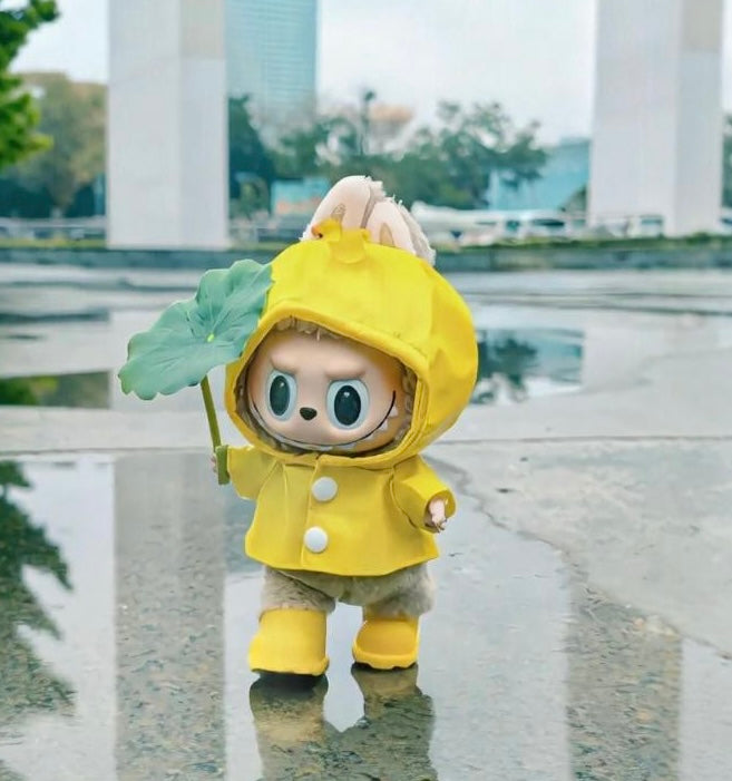 POP MART THE MONSTERS - Labubu Outfit - Yellow Rain Coat (Outfit Only)