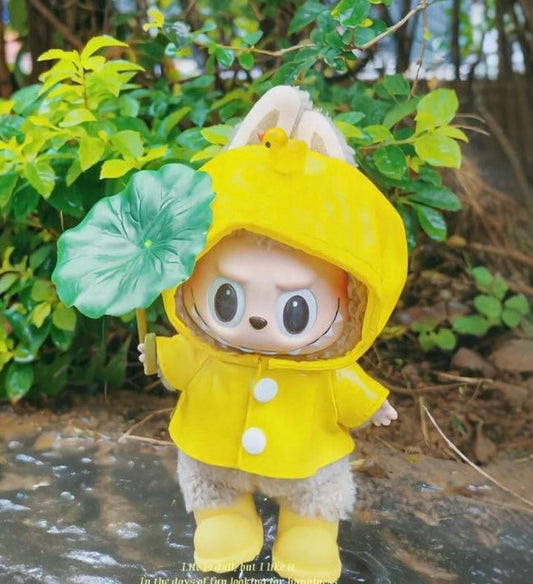 POP MART THE MONSTERS - Labubu Outfit - Yellow Rain Coat (Outfit Only)