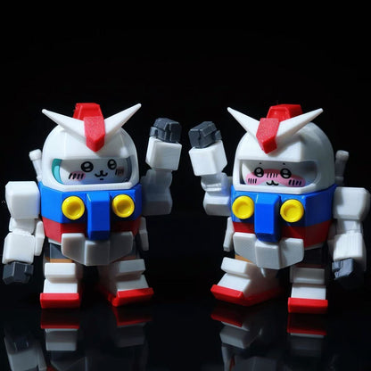 Chiikawa X Gundam Action Figure with Magnet (Pilot Detachable) - Hachiware Piloting Version