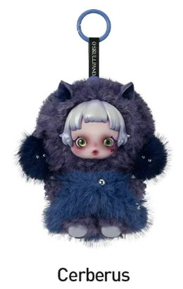 SKULLPANDA You Found Me! Series Plush Doll Pendant - Darkness (Confirmed Style)