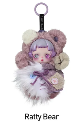 SKULLPANDA You Found Me! Series Plush Doll Pendant - Darkness (Confirmed Style)