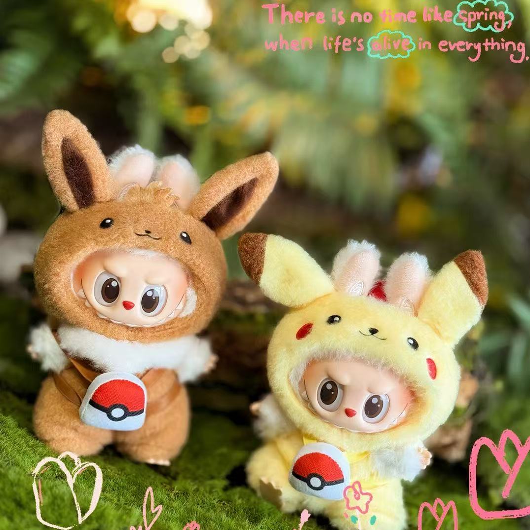 POP MART THE MONSTERS - Labubu Outfit - Pokemon Eevee Short Hair (Outfit Only)