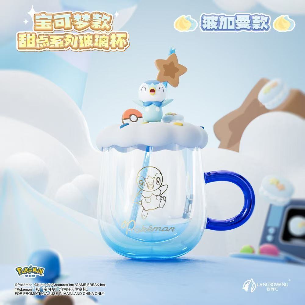 Langbowang Licensed Pokemon Dessert Series Glass Cup - Pikachu