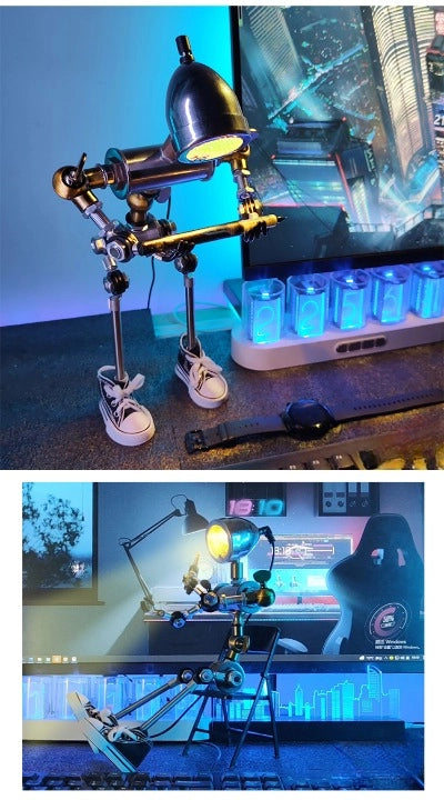 Cyberpunk computer desktop ornaments creative atmosphere lamp