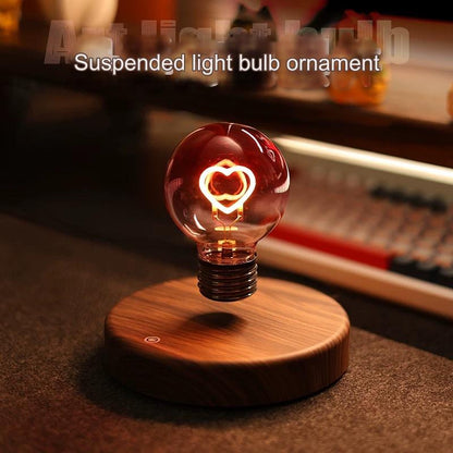 Magnetic Levitating Bulb & Heart-Shaped Night Light