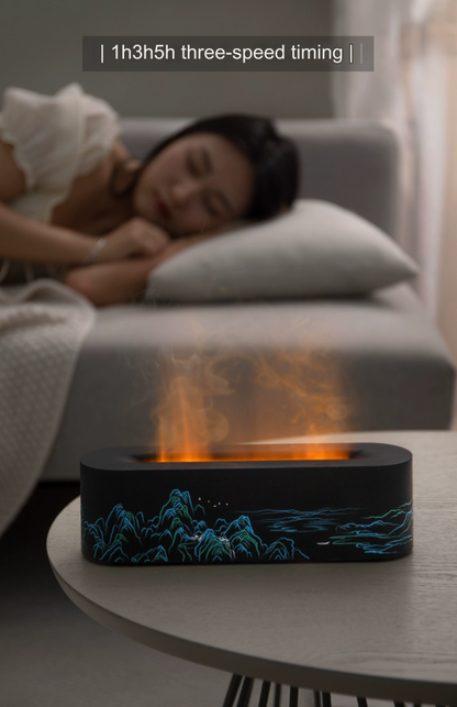 Qianlijiangshan Flame Humidifier Aromatherapy Machine